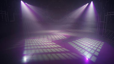 Moving head light show