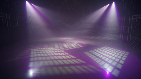 Moving head light show